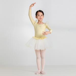 sansha 三沙舞蹈服女 儿童芭蕾舞服表演TUTU裙秋冬长袖练功连体服