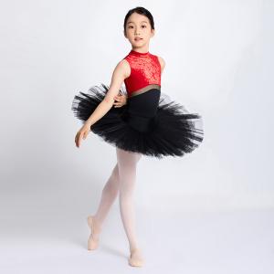 sanhsa 三沙儿童舞蹈连体服 钻石绒高领无袖芭蕾舞练功服开裆形体