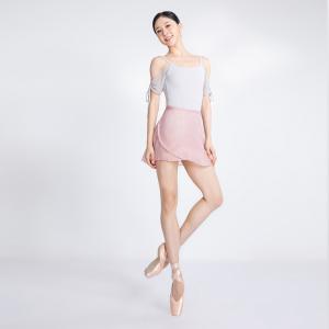 sansha 三沙舞蹈半身裙女 系带雪纺裙珍珠光泽芭蕾舞练功裙短裙